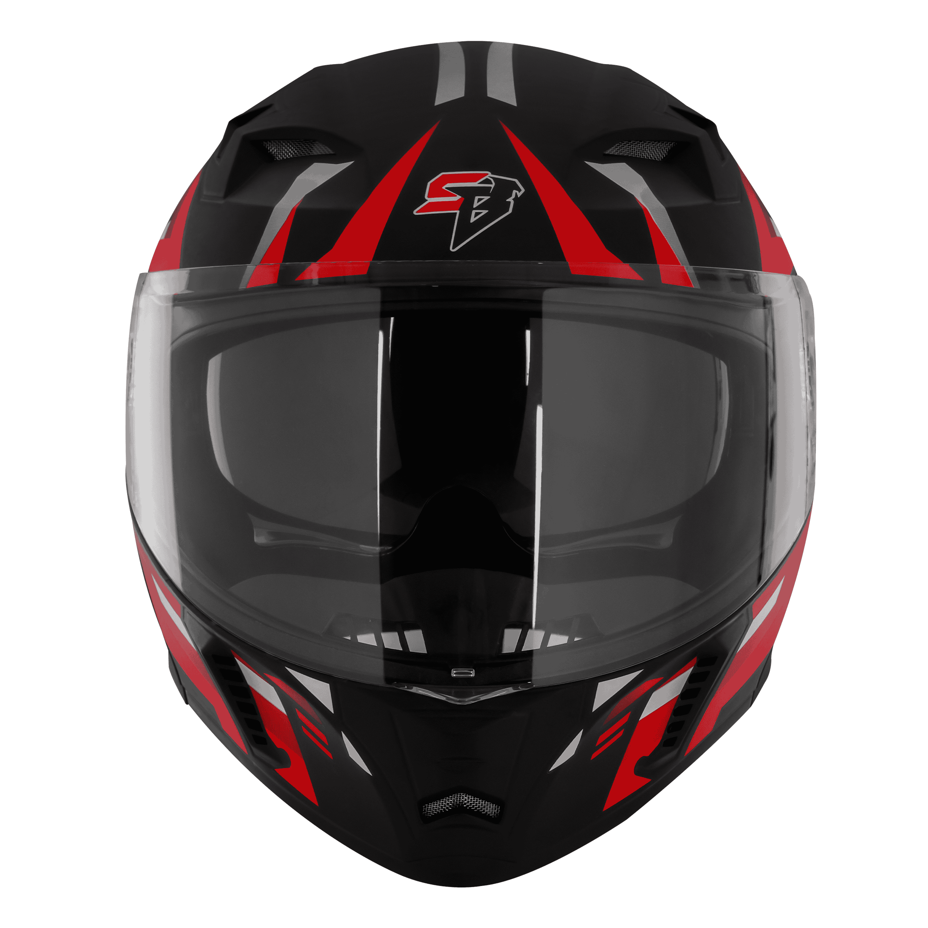 SBA-20 ISS SHIELD X GLOSSY BLACK WITH RED